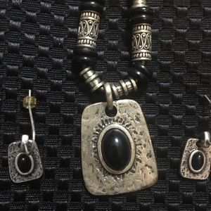 Lia Sophia necklace and matching earrings